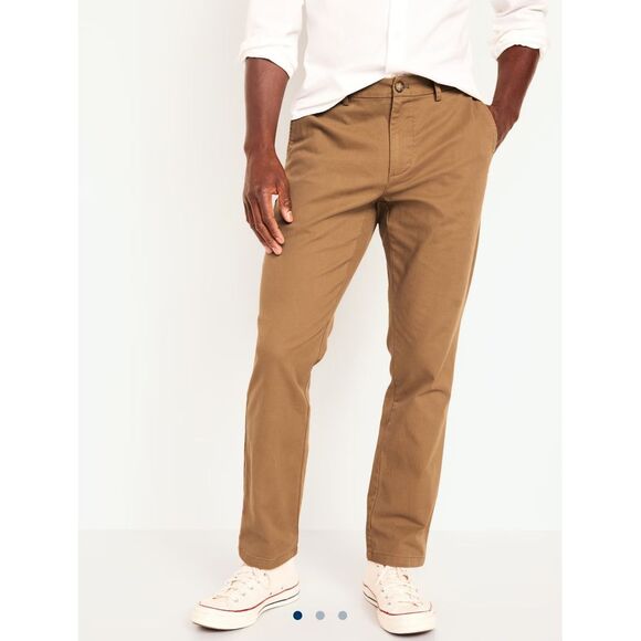 Old Navy Mens Tan Straight Chino Pants, 30x30 - Picture 1 of 8